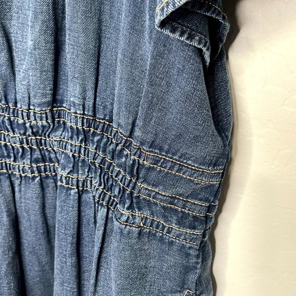 Anthropologie Somerset Cotton Denim Mini Dress XL - Picture 8 of 10